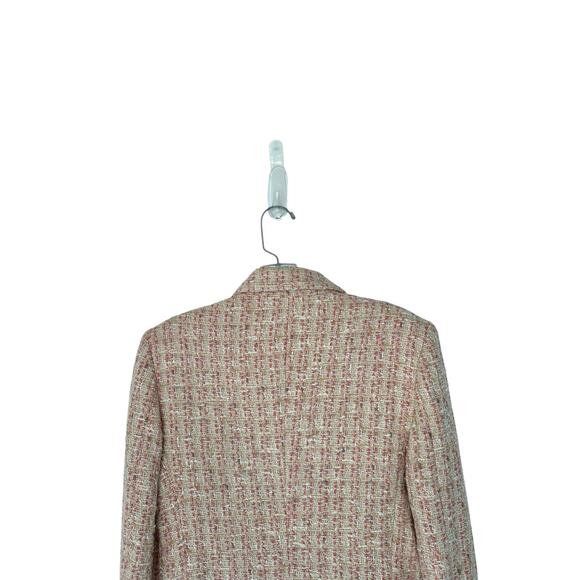 Bernard Zins Blazer Pink Tweed Twee Office Work Career Business Size 4 - Picture 9 of 13